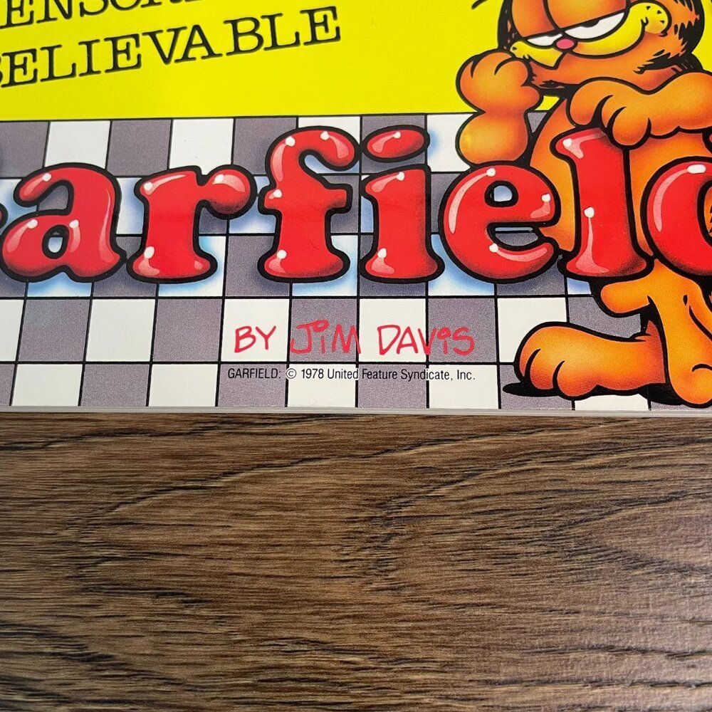 Vintage 1986 The Unabridged, Uncensored, Unbelievable Garfield Comic Jim Davis - Picture 2 of 10